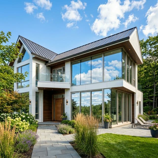 Crystal clear sparkling residential windows